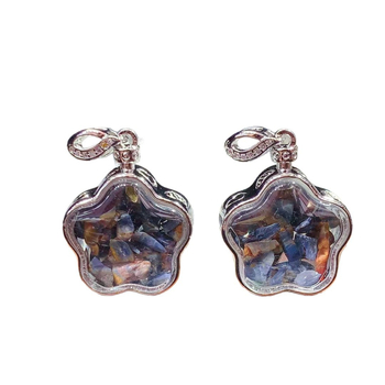 Nyaklánc Péterkővel, geometriai forma, kristálybeültetés, eredeti dizájn