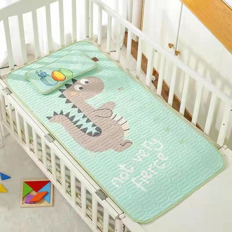 Bērnu latexa vēsojošs matu komplekts – salokāms, mazgājams veļas mazgājamā mašīnā, drukāts dizains, trīs daļas, lateksa saturs 70–80%