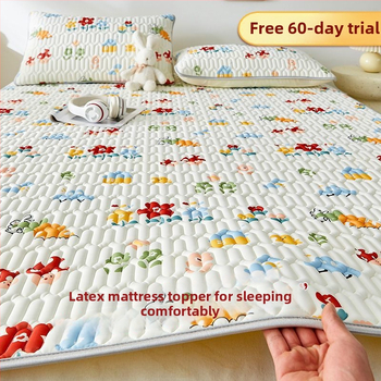 Vasaras lateksa dzesējošais paklāja komplekts no trim daļām, saliekams un mazgājams veļas mazgājamā mašīnā, mīksta guļamistabas paklājiņš (Preces kods: Other; Materiāls: mākslīgais latekss; Druka: drukāšana; Lateksa saturs: zem 70%; Stils: INS)