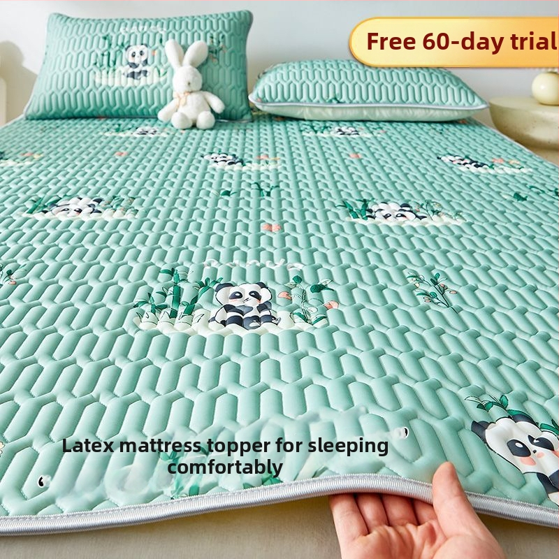 Vasaras lateksa dzesējošais paklāja komplekts no trim daļām, saliekams un mazgājams veļas mazgājamā mašīnā, mīksta guļamistabas paklājiņš (Preces kods: Other; Materiāls: mākslīgais latekss; Druka: drukāšana; Lateksa saturs: zem 70%; Stils: INS)