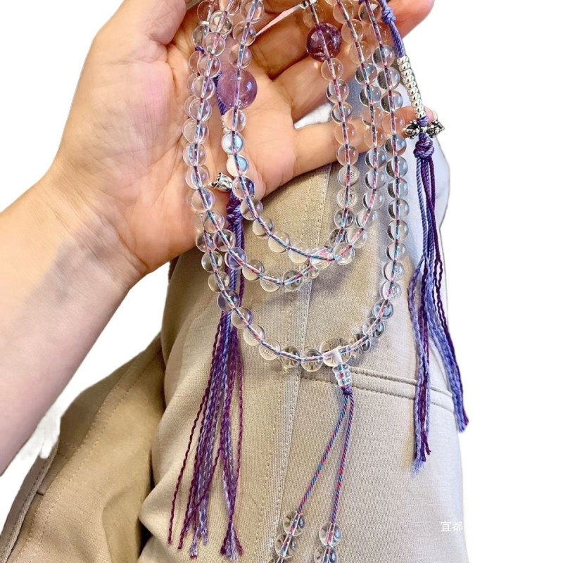 Colier cu perle artificiale, Holler, handmade, stil influencer, trend personalizat