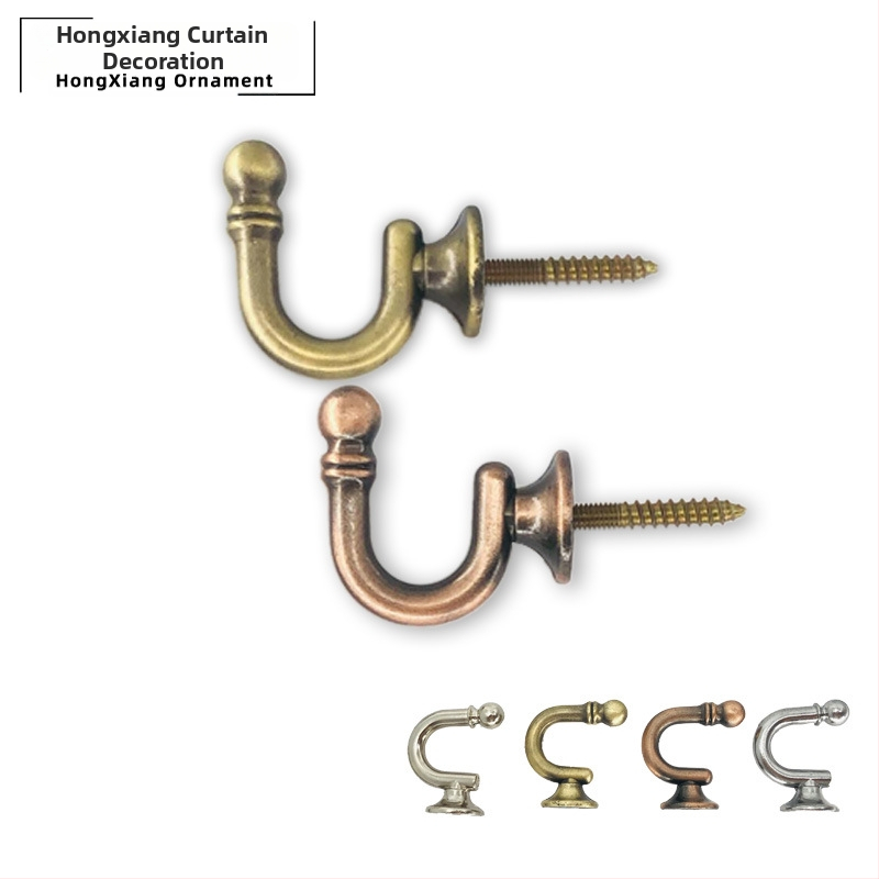 Hongxiang sakausējuma aizkaru āķis, E tipa apaļas galvas, vienkāršs un moderns stils