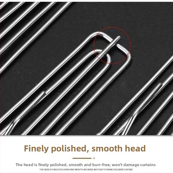 Nerūsējošā tērauda aizkaru āķi ar četru zobu dizainu, klipi un sprādzes