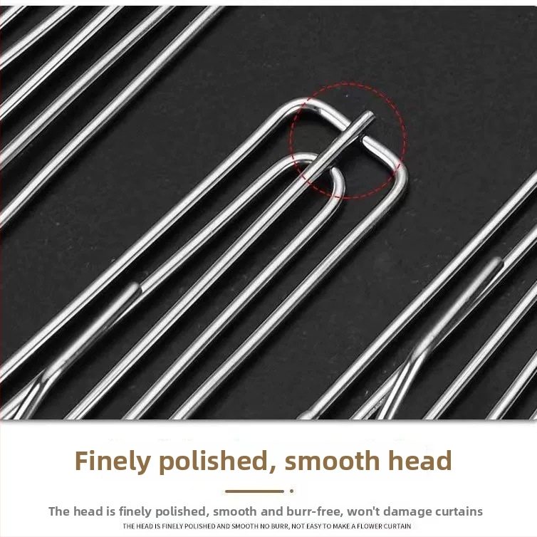 Nerūsējošā tērauda aizkaru āķi ar četru zobu dizainu, klipi un sprādzes