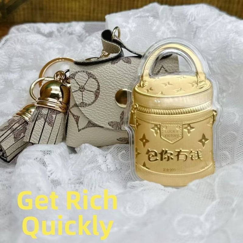 Κλειδοθήκη από δέρμα - 999 καθατό χρυσό, μοντέρνο απλό στυλ, έτοιμο δώρο (Δέρμα; 999 καθαρό χρυσό; Μοντέρνο απλό στυλ; Έτοιμο δώρο)