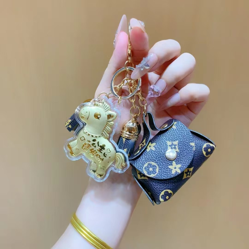 Κλειδοθήκη από δέρμα - 999 καθατό χρυσό, μοντέρνο απλό στυλ, έτοιμο δώρο (Δέρμα; 999 καθαρό χρυσό; Μοντέρνο απλό στυλ; Έτοιμο δώρο)