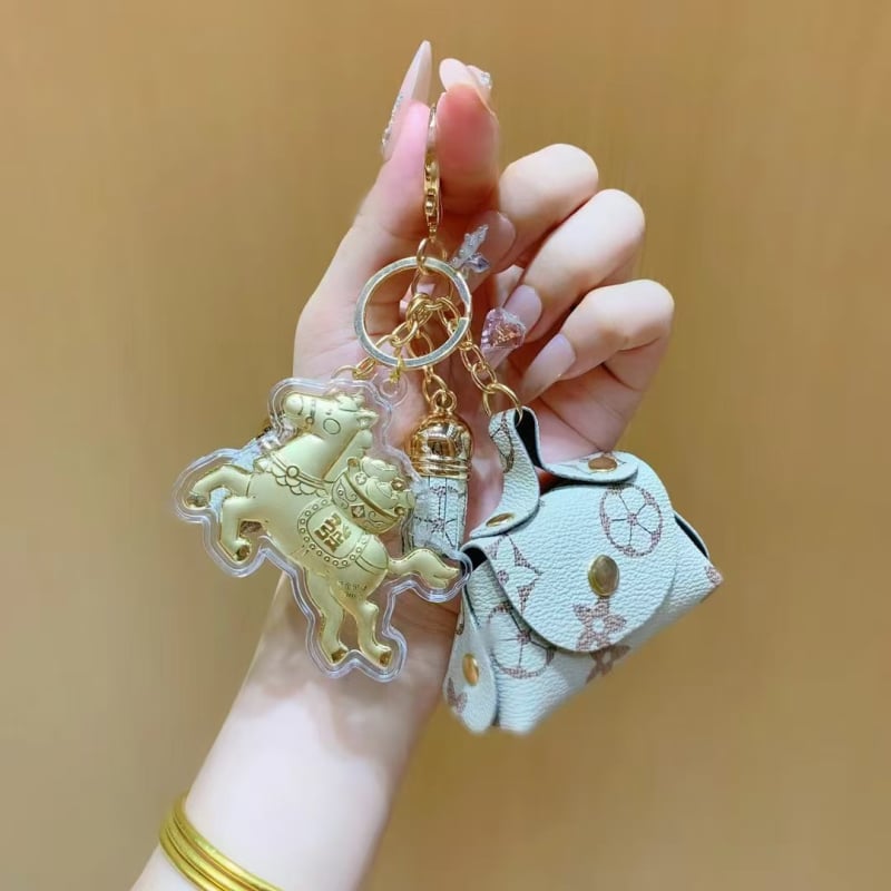 Κλειδοθήκη από δέρμα - 999 καθατό χρυσό, μοντέρνο απλό στυλ, έτοιμο δώρο (Δέρμα; 999 καθαρό χρυσό; Μοντέρνο απλό στυλ; Έτοιμο δώρο)