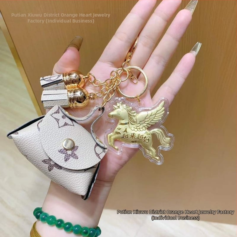 Κλειδοθήκη από δέρμα - 999 καθατό χρυσό, μοντέρνο απλό στυλ, έτοιμο δώρο (Δέρμα; 999 καθαρό χρυσό; Μοντέρνο απλό στυλ; Έτοιμο δώρο)