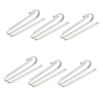 Metāla galvanizēts aizkaru āķis ar četriem zariem