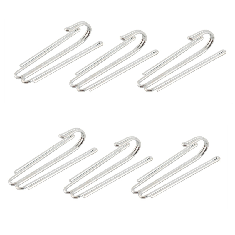 Metāla galvanizēts aizkaru āķis ar četriem zariem