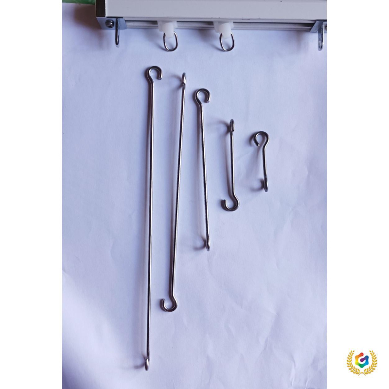 Korejiešu stila aizkaru paplašināšanas āķi ar četriem nagiem plisu aizkariem – novērš gaismas noplūdi