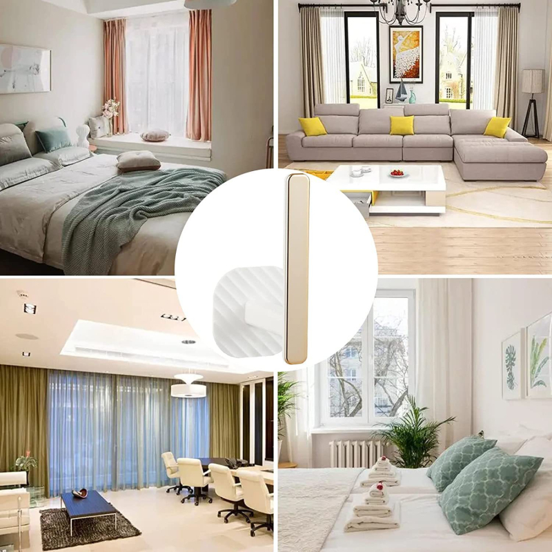 L formos užuolaidų kabliukai, 2 vnt., be gręžimo, medžiaga: plastikas, stilius: šiuolaikinis paprastumas