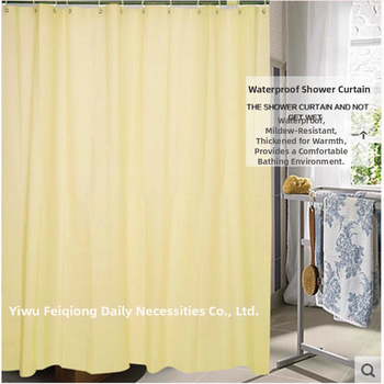 Dušas aizkars PEVA, vienkāršs mūsdienīgs stils, vienkrāsains raksts, ar āķi