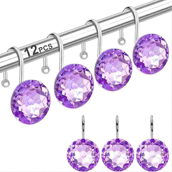 Fém zuhanyfüggöny kampó, modern minimalista kialakítás, S-alakú horog