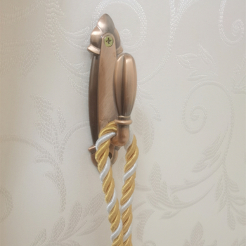 Nova minimalistička moderna kuka za zavjese od aluminijske legure, zlatna boja, duljina 11,7 cm