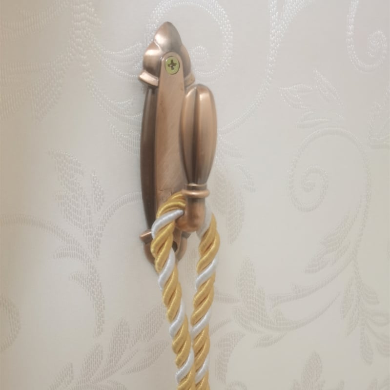 Nova minimalistička moderna kuka za zavjese od aluminijske legure, zlatna boja, duljina 11,7 cm