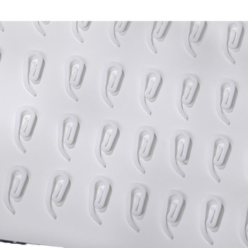Plastični kukice za zavjese – u obliku 9 i 6, s trakom od tkanine, bijeli, pakiranja 50/100/200