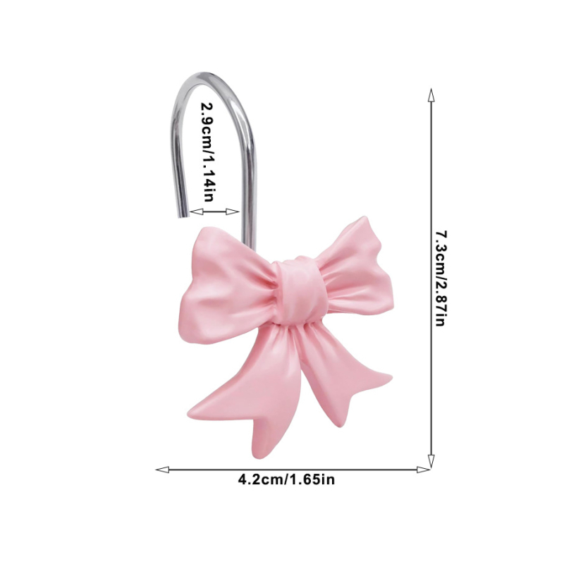 Пръстен за душ завеса с лък от смола и метал - декоративен, модерен стил - Бранд The Fate of the Villa