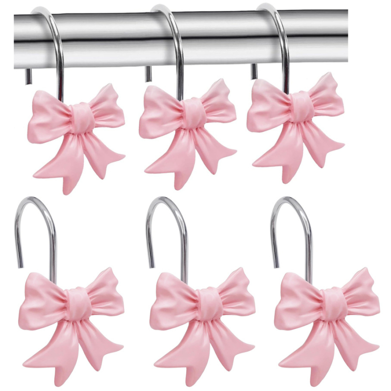 Пръстен за душ завеса с лък от смола и метал - декоративен, модерен стил - Бранд The Fate of the Villa