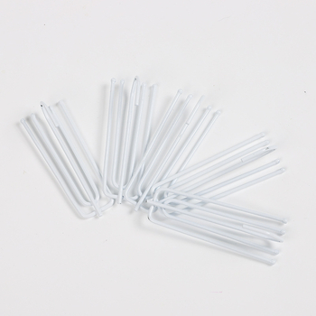 Huatong 804A aizkaru āķis, četrzobu āķis ar auduma lenti, pret rūsu, emajlēts pārklājums, mūsdienīgs dizains