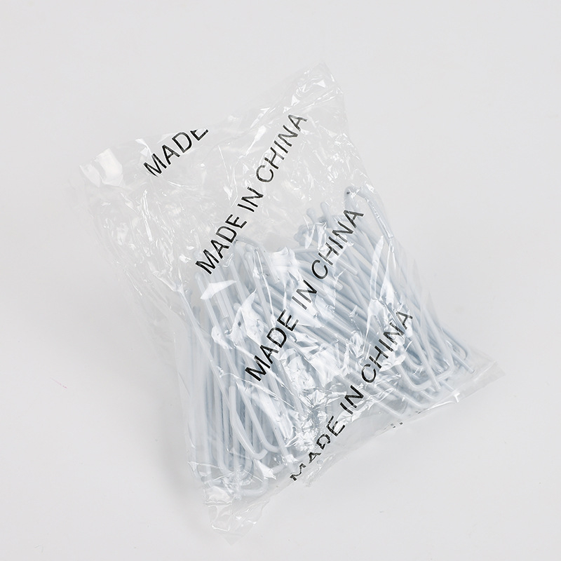 Huatong 804A aizkaru āķis, četrzobu āķis ar auduma lenti, pret rūsu, emajlēts pārklājums, mūsdienīgs dizains