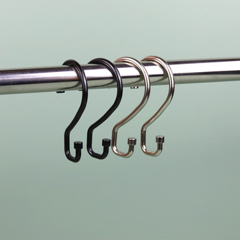 Zuhanyfüggönyhorg rozsdamentes acélból, egykaros, modern minimalist design, 5 kg teherbírás