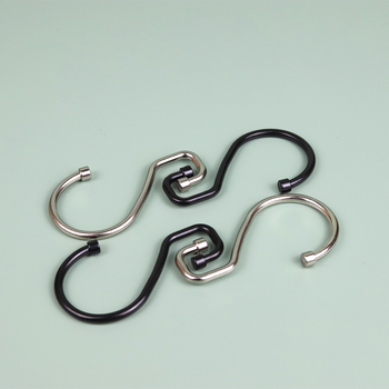 Zuhanyfüggönyhorg rozsdamentes acélból, egykaros, modern minimalist design, 5 kg teherbírás