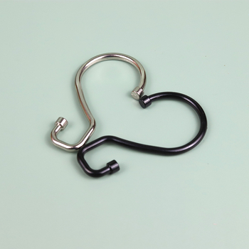 Zuhanyfüggönyhorg rozsdamentes acélból, egykaros, modern minimalist design, 5 kg teherbírás