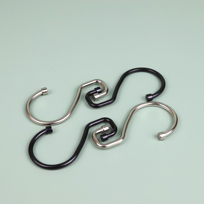 Zuhanyfüggönyhorg rozsdamentes acélból, egykaros, modern minimalist design, 5 kg teherbírás