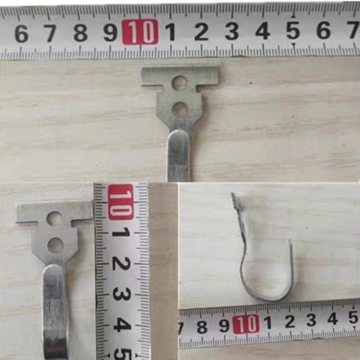 Ajtófüggönyhorgok – szénacél, egyrészes horog, modern minimalizmus, teherbírás 20–30 kg, 6 darab