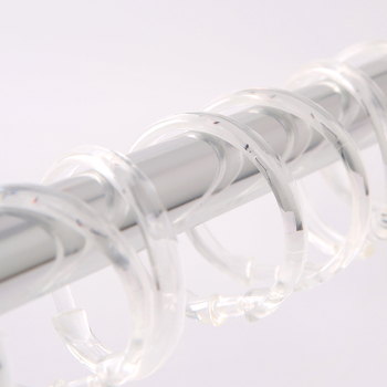 Aizkaru gredzeni – plastmasas, O-veida forma, mūsdienīgs minimalistisks stils, 12 gab. kastē