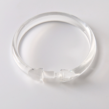 Aizkaru gredzeni – plastmasas, O-veida forma, mūsdienīgs minimalistisks stils, 12 gab. kastē