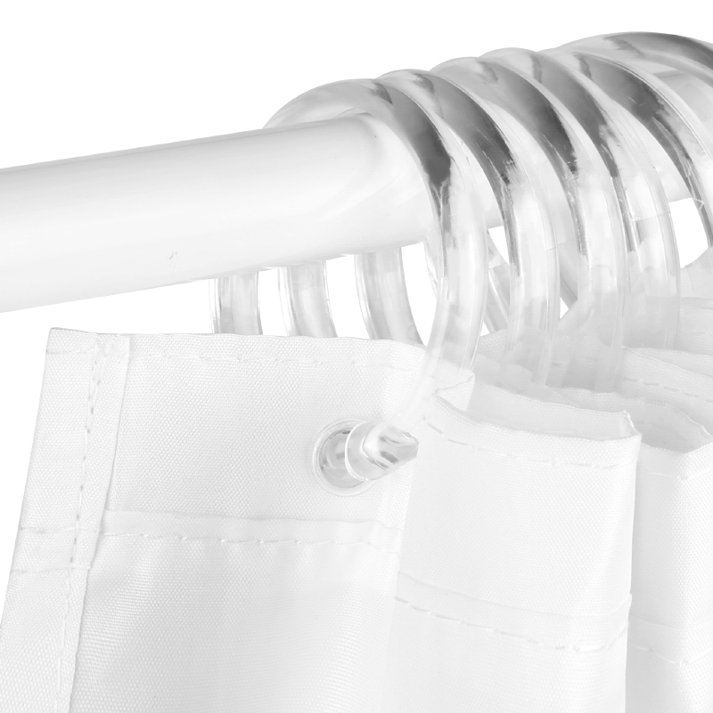 Aizkaru gredzeni – plastmasas, O-veida forma, mūsdienīgs minimalistisks stils, 12 gab. kastē