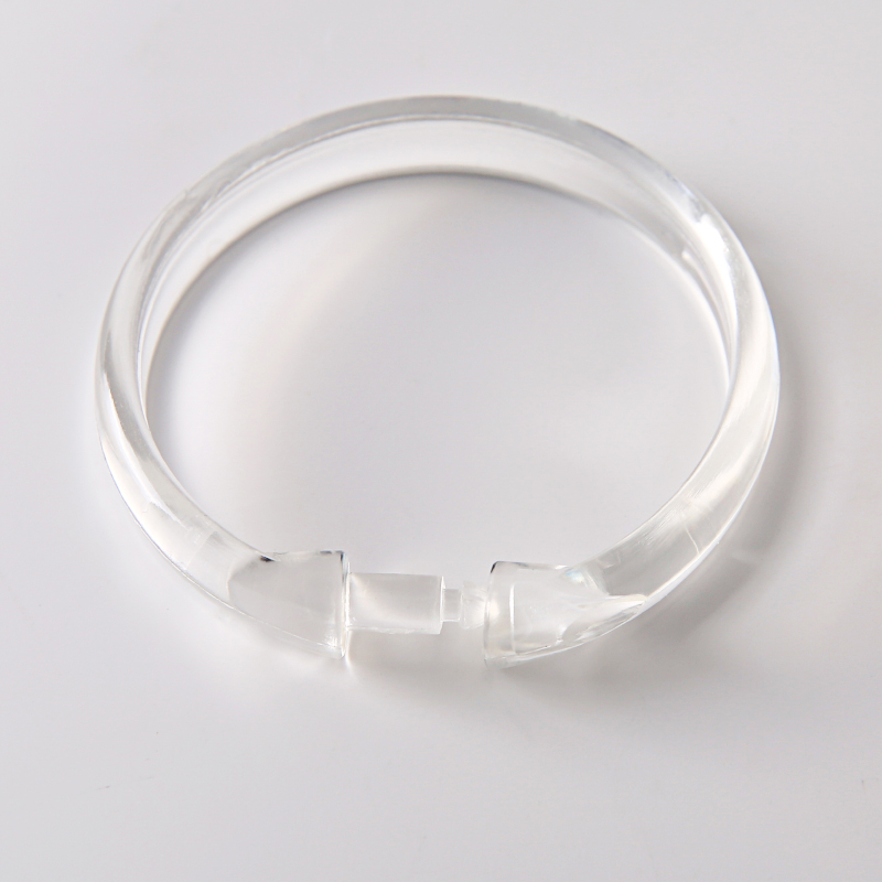 Aizkaru gredzeni – plastmasas, O-veida forma, mūsdienīgs minimalistisks stils, 12 gab. kastē