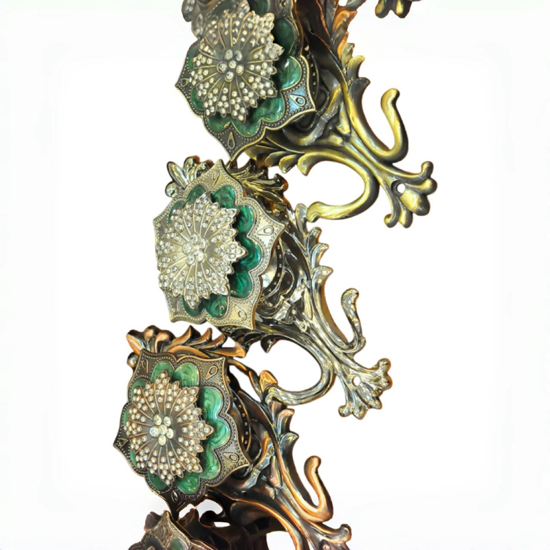 Alumīnija aizkaru āķis, peililuo — Eiropas stils dzīvojamā istabā