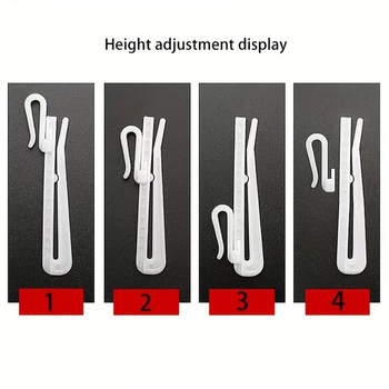 Accesorii pentru agățarea perdelelor: cârlig de ridicare reglabil, telescopic, din plastic, pentru perdele atârnate, stil modern minimalist