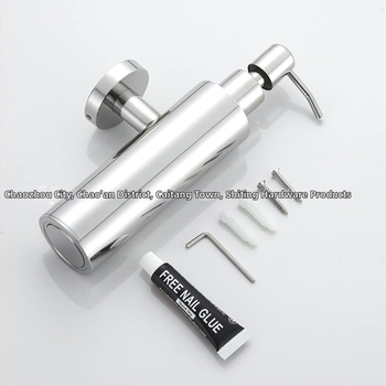 Nerūdijančio plieno sieninis muilo dozatorius rankiniu spaudimu, modernus minimalistinis stilius, prekės ženklas Shuoen