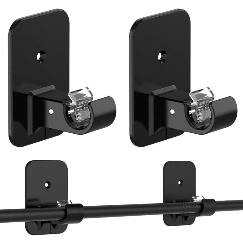 Magic art ABS Zuhanyfüggönyrúd klipsz ragasztó horoggal – hosszú bot alakú, egylábú, modern minimalista stílus, teherbírás 1–3 kg