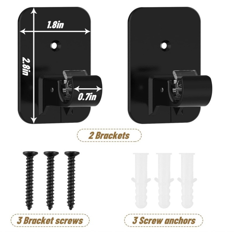 Magic art ABS Zuhanyfüggönyrúd klipsz ragasztó horoggal – hosszú bot alakú, egylábú, modern minimalista stílus, teherbírás 1–3 kg