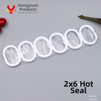 Zuhanyzófüggöny kampó, műanyag, egyrészes kampó, modern letisztult stílus, C-alakú formájú, teherbírás 30 kg felett