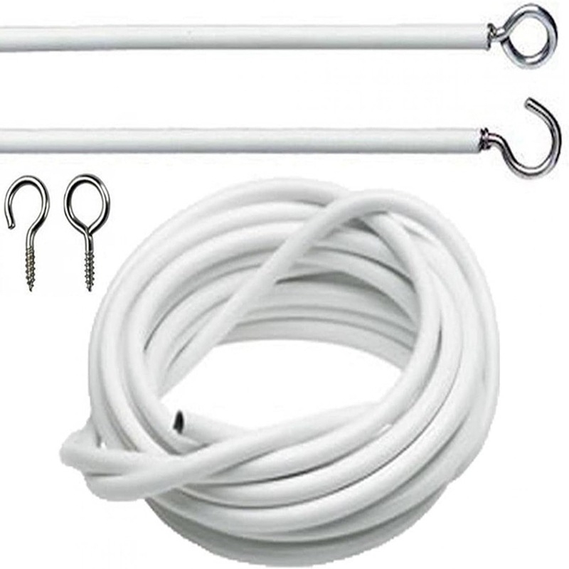 Accesorii pentru perdele: sfoară cu inel Sheep Eye și două cârlige în formă de semn de întrebare; plastic; compatibil universal cu perdele; personalizare și etichetă privată disponibile; design modern minimalist.