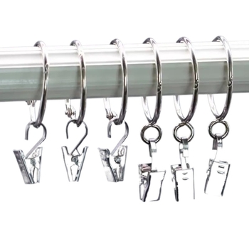 Sada klipov na závesy s háčikom, materiál: hodvábne kvety, štýl: univerzálny