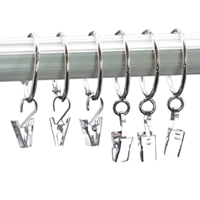 Sada klipov na závesy s háčikom, materiál: hodvábne kvety, štýl: univerzálny