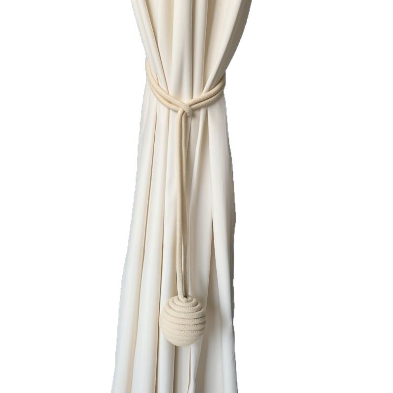 Șnur din bumbac pentru perdele cu curele reglabile — stil modern minimalist, fără găuri, personalizabil