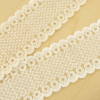 Csipkés függönyzsinór kézzel kötött masnival - modern minimalista francia dekorációs öv