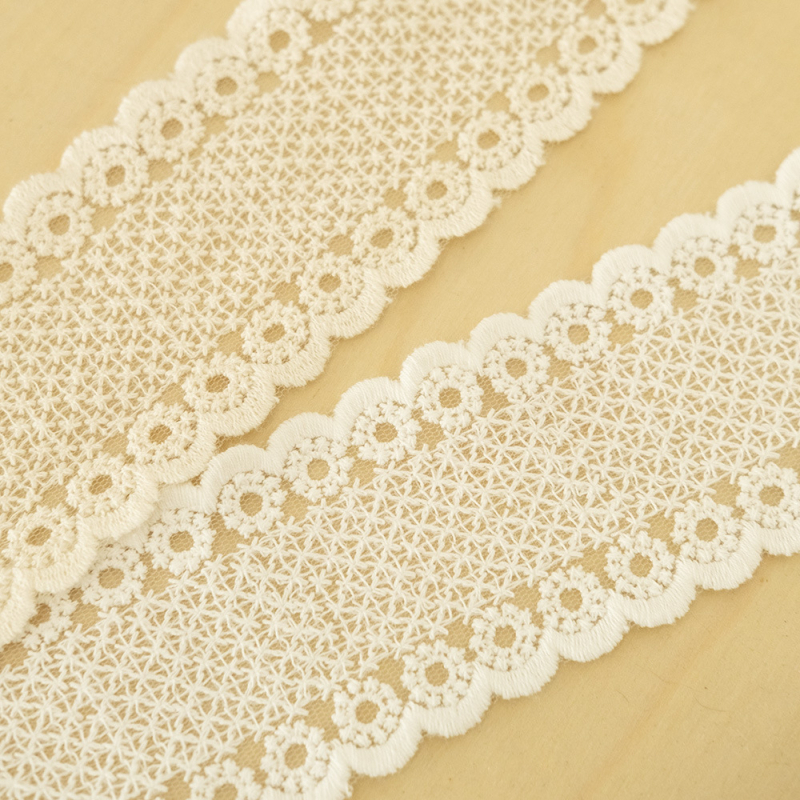 Csipkés függönyzsinór kézzel kötött masnival - modern minimalista francia dekorációs öv