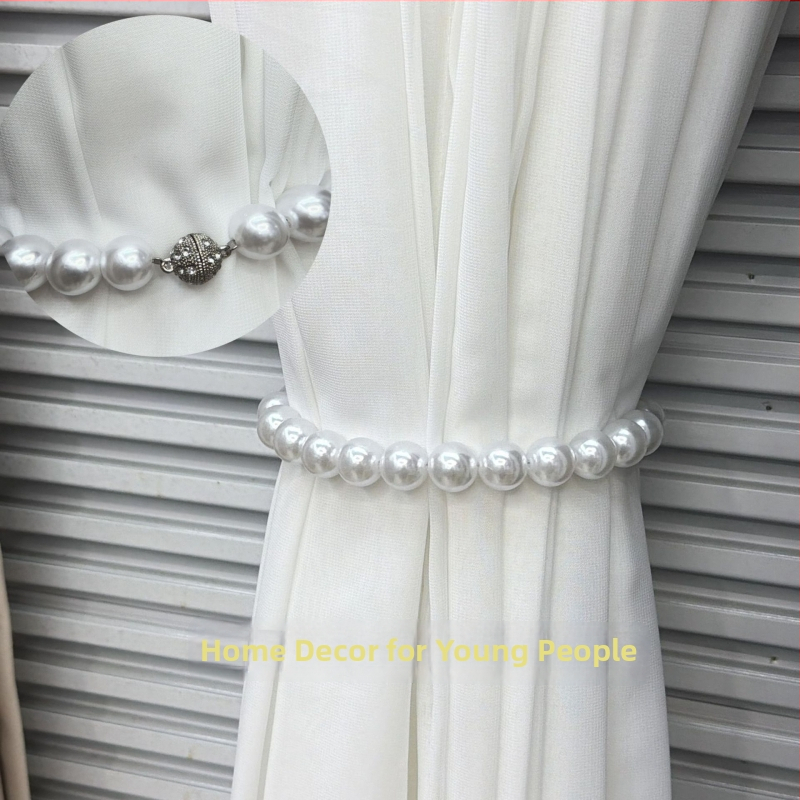 Fixări magnetice pentru perdele cu închidere magnetică, fără găuri, stil modern minimalist, material: magnet