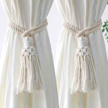 Remeni za zavjese Boho Nordic - poliester-pamuk materijal, prilagodljivi