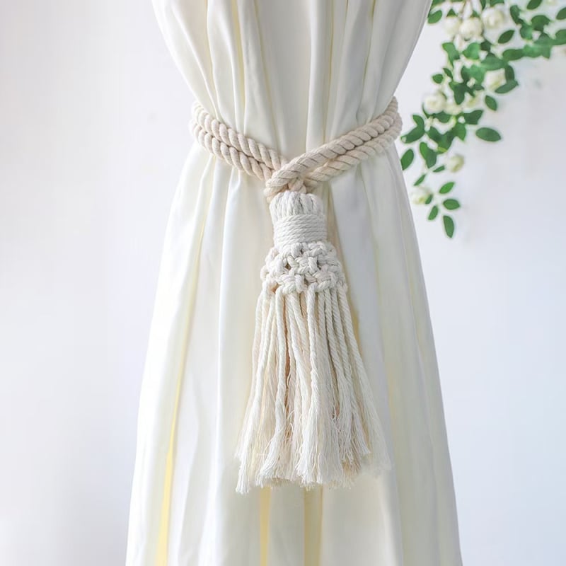 Remeni za zavjese Boho Nordic - poliester-pamuk materijal, prilagodljivi