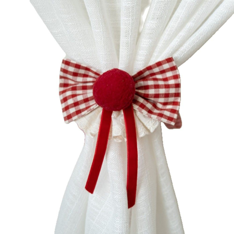 HEGALY Legături pentru perdele din material, Model carouri, Stil modern, Fără personalizare